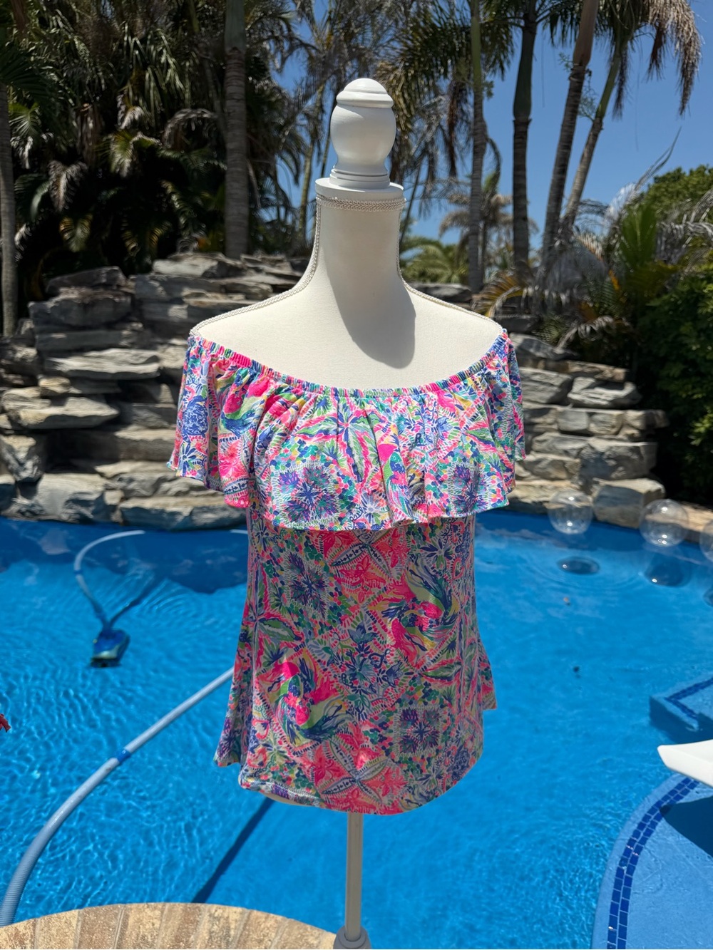 Lilly Pulitzer Off-Shoulder Women's Top in Multicolor Floral